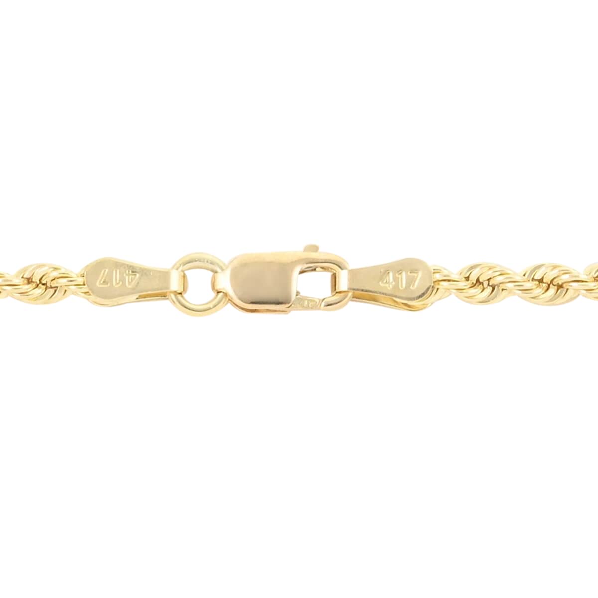 Ankur Treasure Chest 10K Yellow Gold 2mm Rope Necklace 20 Inches 2.90 Grams image number 3