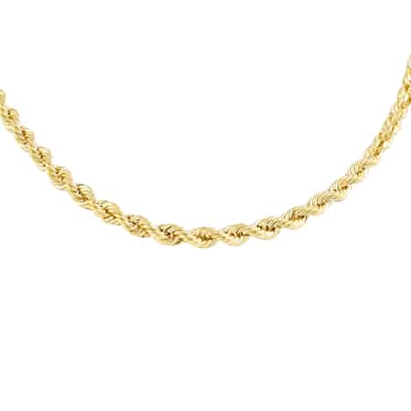 10K Yellow Gold 4mm Rope Necklace 22 Inches 7.2 Grams image number 0