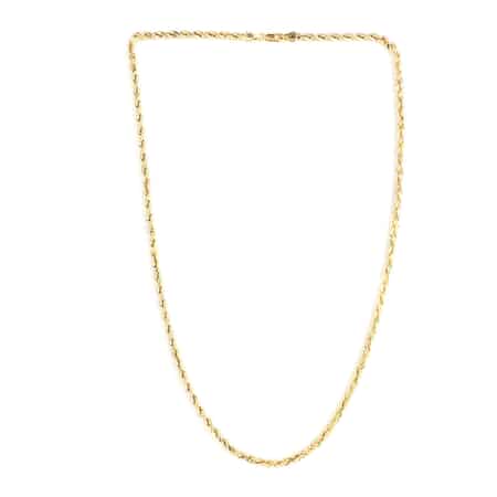 10K Yellow Gold 4mm Rope Necklace 22 Inches 7.2 Grams image number 2