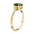 Certified & Appraised LUXORO 10K Yellow Gold AAA Natural Chrome Diopside and G-H I1 Diamond Ring 1.70 ctw image number 2