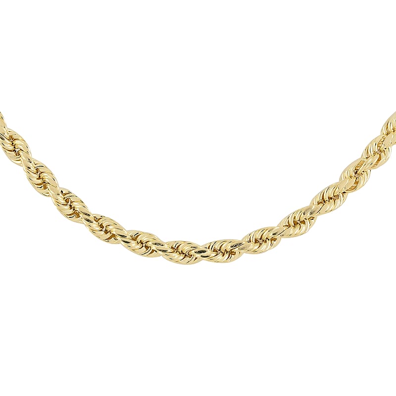 10K Yellow Gold 3.0mm Rope Necklace (22 Inches) (5.35g)