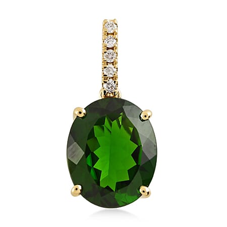 Natural Chrome Diopside / 14K Gold / Standard - Product card gallery slide 1 (10176856195385)