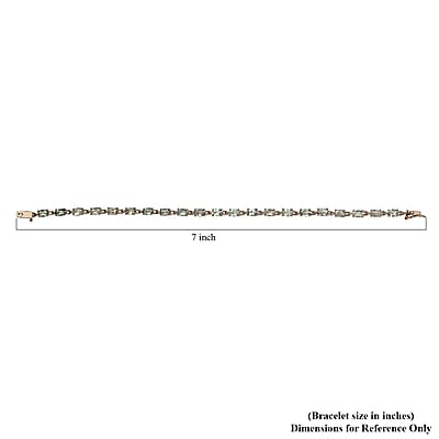 Luxoro 10K Yellow Gold Premium Narsipatnam Alexandrite Link Bracelet (6.50 In) 5.25 ctw