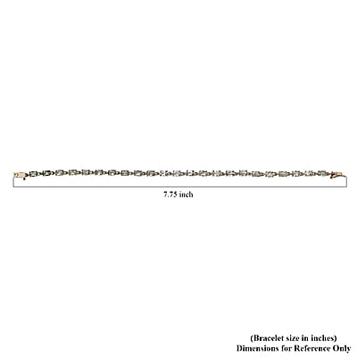 Luxoro 10K Yellow Gold Premium Narsipatnam Alexandrite Tennis Bracelet (7.25 In) 5.75 ctw