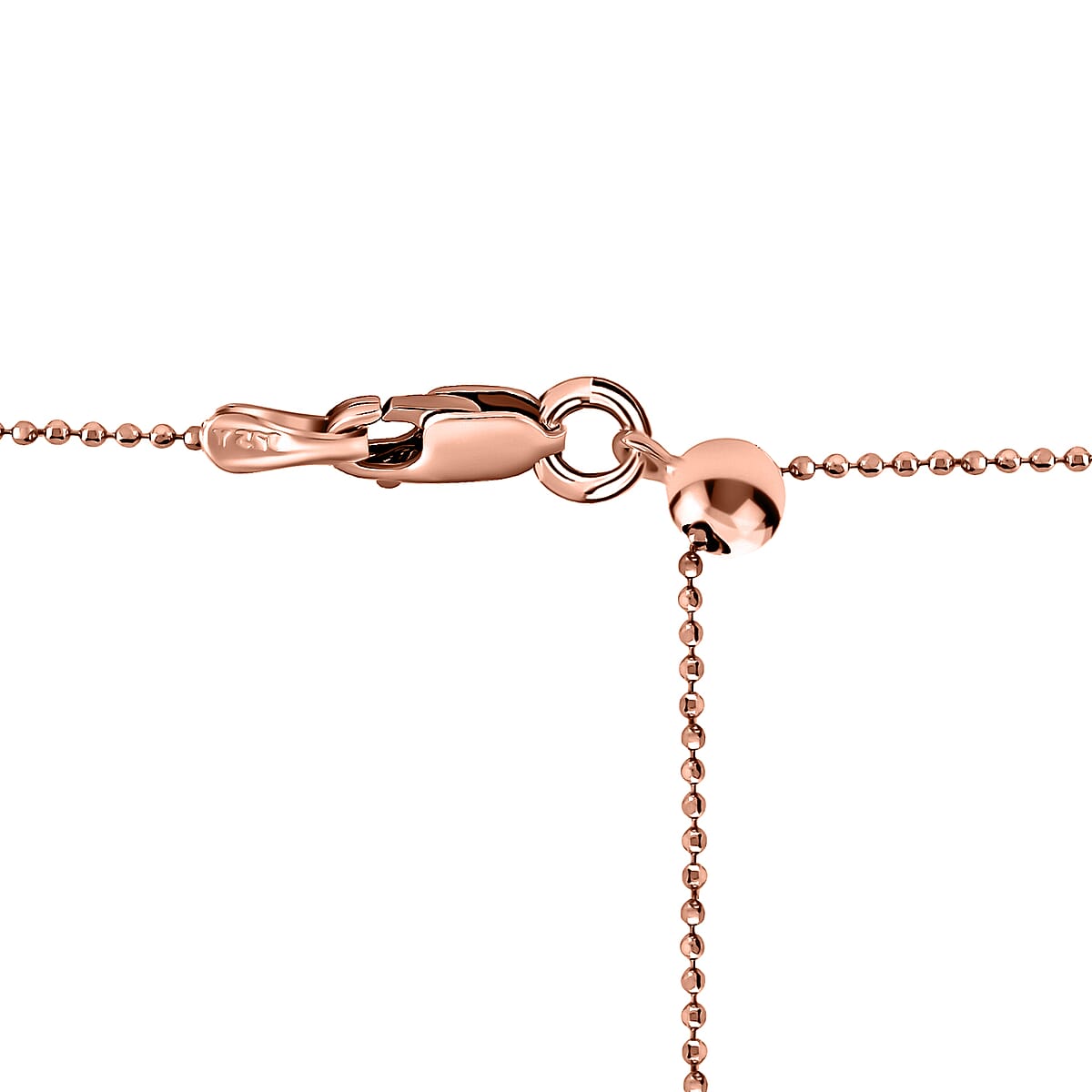 Sterling Silver Adjustable Bolo Ball Chain 24 Inches image number 2