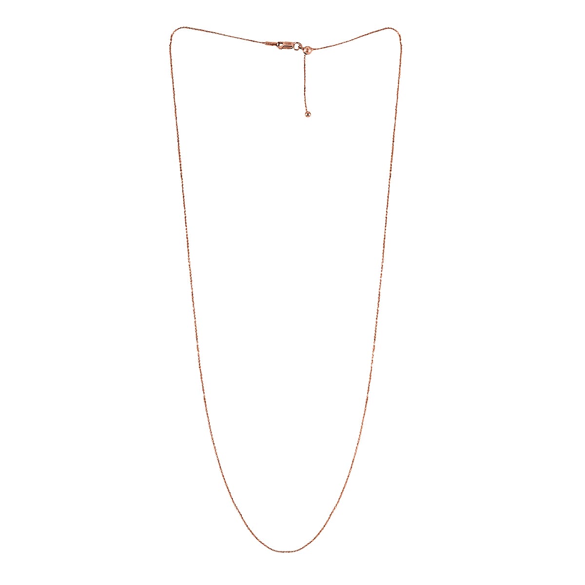 Sterling Silver Adjustable Bolo Ball Chain 24 Inches image number 3