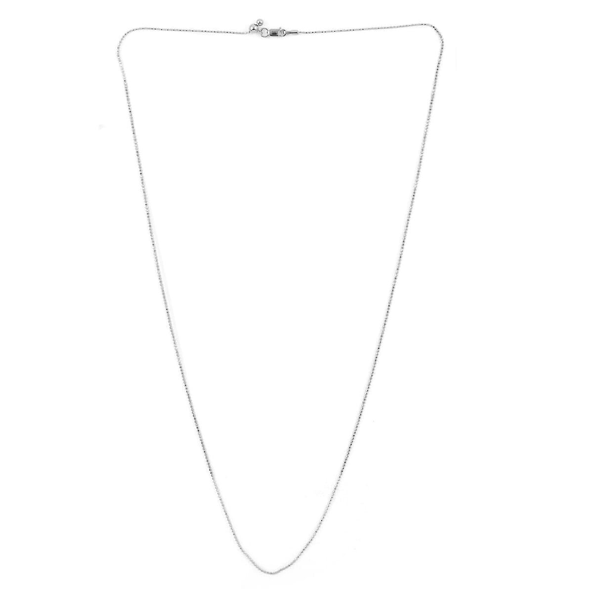 Sterling Silver Adjustable Bolo Ball Chain 24 Inches 2.30 Grams image number 2