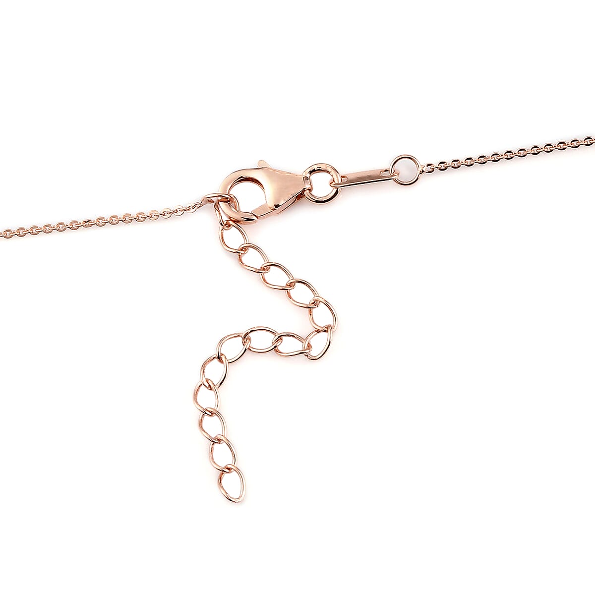 Natural Blush Tourmaline Necklace 18 Inches in Vermeil Rose Gold Over Sterling Silver 0.85 ctw image number 2