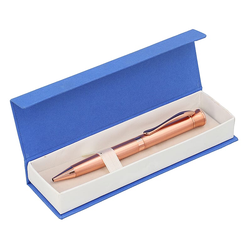 Anti Microbacterial Studded Ball Pen with Crystal - Bronze