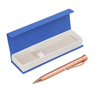 Anti Microbacterial Studded Ball Pen with Crystal - Bronze