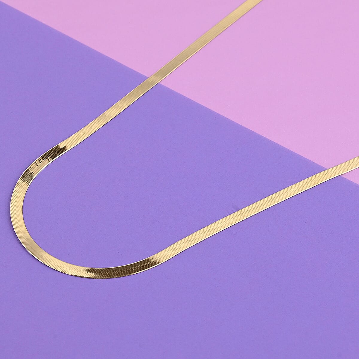 10K Yellow Gold 4.6mm Herringbone Chain Necklace 22 Inches 8.7 Grams image number 1