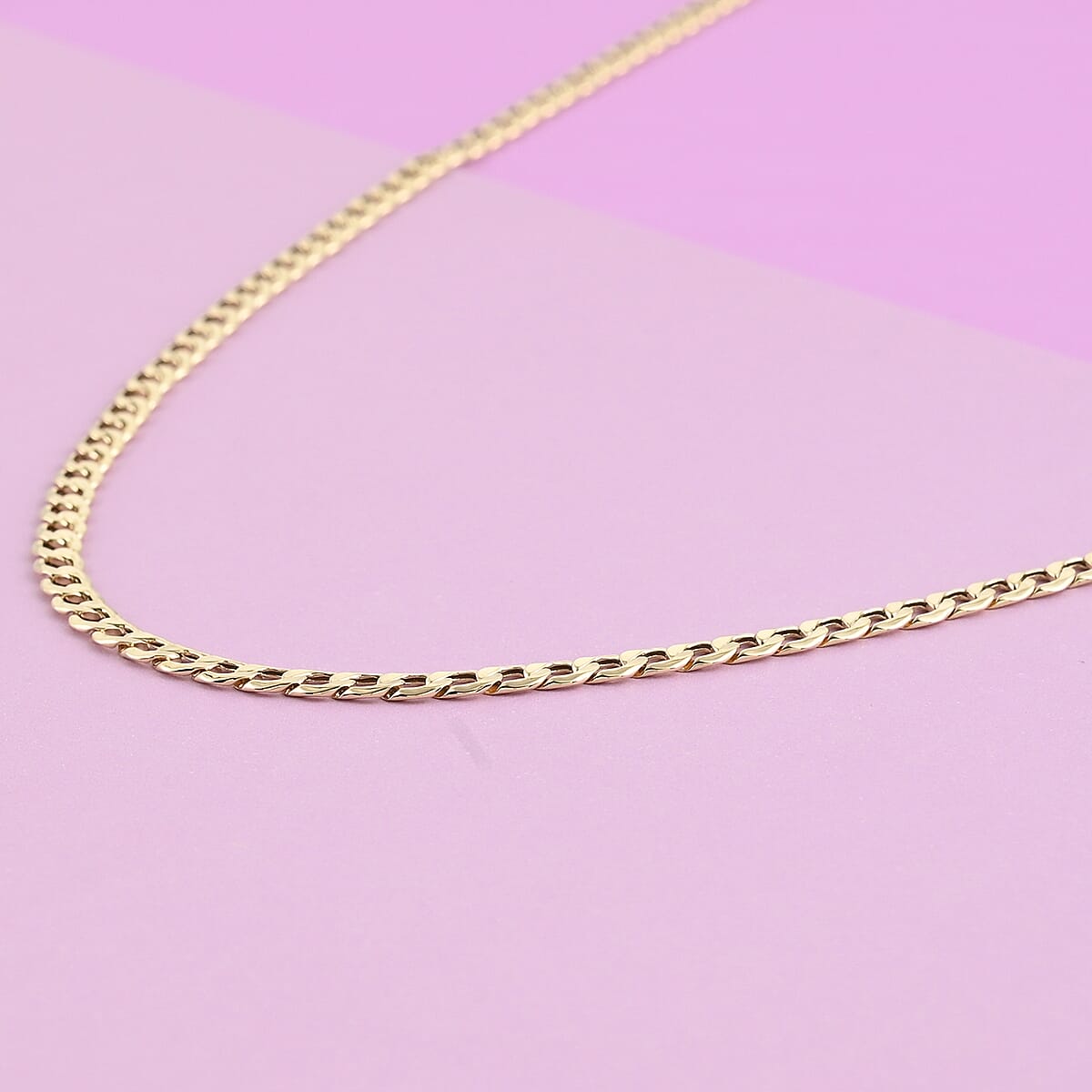 10K Yellow Gold 4.3mm Cuban Chain Necklace 18 Inches 4.90 Grams image number 1