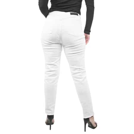 Halston White Denim Skinny High Waist Jean - Size 6 image number 1