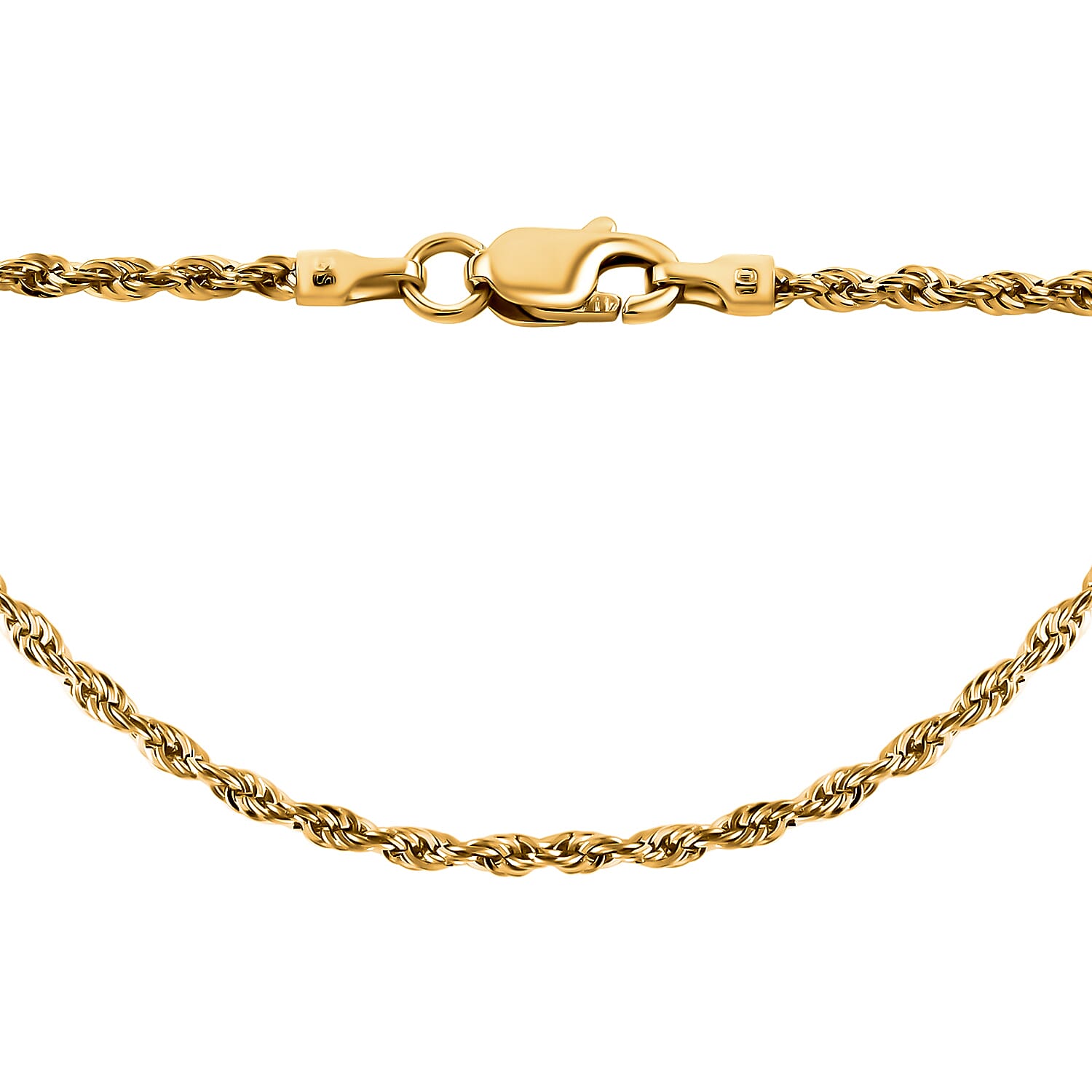New York Closeout 10K Yellow Gold 3mm Rope Necklace 24 Inches 5.90 Grams