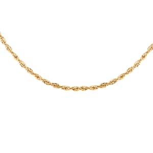 New York Closeout 10K Yellow Gold 3mm Rope Necklace 24 Inches 5.80 Grams