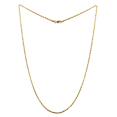 New York Closeout 10K Yellow Gold 3mm Rope Necklace 24 Inches 5.90 Grams