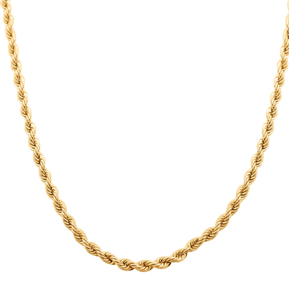 NEW YORK CLOSEOUT 10K Yellow Gold 2.5mm Rope Necklace 20 Inches 3.25 Grams image number 0