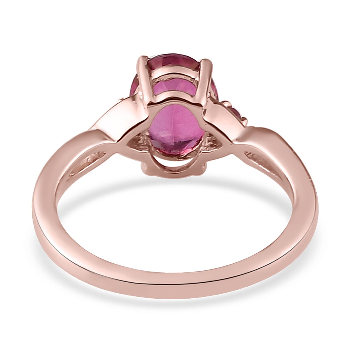 Brazilian Pink Petalite and Morro Redondo Pink Tourmaline Infinity Ring in Vermeil Rose Gold Over Sterling Silver (Size 10.0) 1.00 ctw image number 4