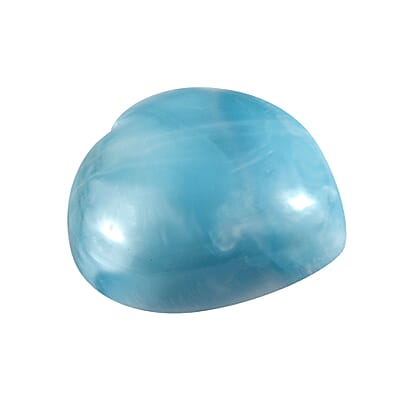 AA Larimar (Hrt 10 mm) 3.78 ctw Loose Gemstone
