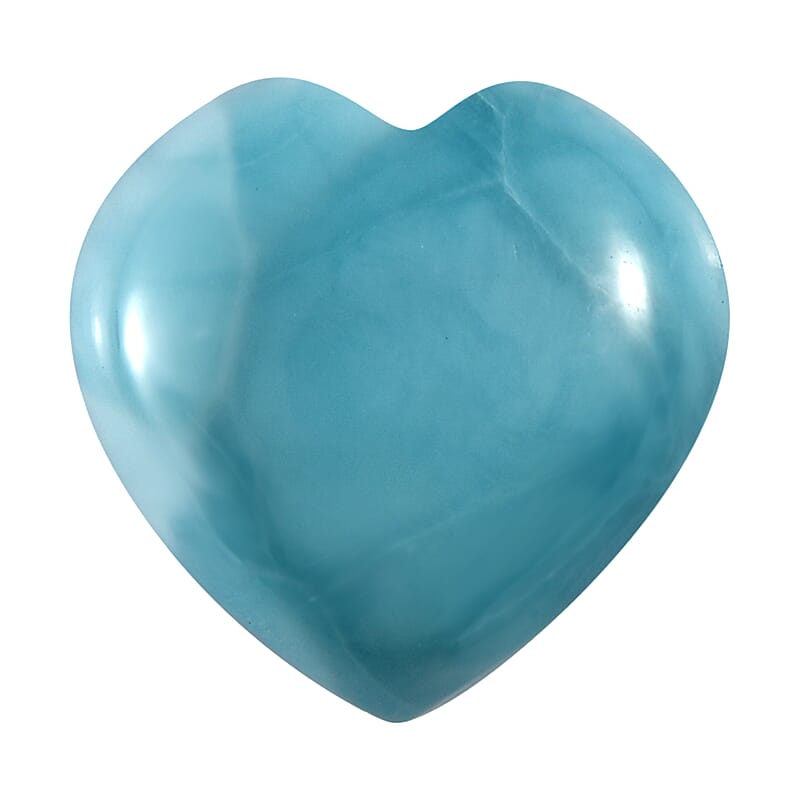 AAA Larimar (Hrt 10 mm) 4.00 ctw Loose Gemstone