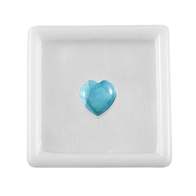 AAA Larimar (Hrt 10 mm) 4.00 ctw Loose Gemstone