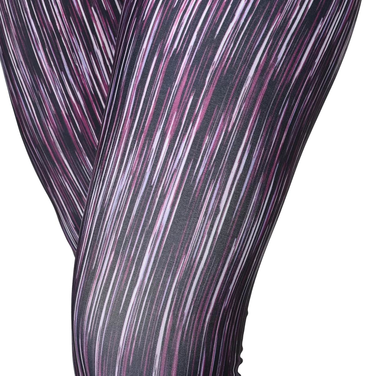 Buy LAYER8 Balance Collection Purple Abstract Yoga Capri Leggings - XL at  ShopLC.