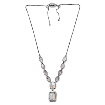 Rainbow Moonstone / Silver - Product card gallery slide 1 (10261176451385)