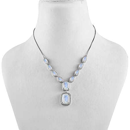 Rainbow Moonstone / Silver - Product card gallery slide 3 (10261176451385)