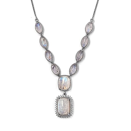Rainbow Moonstone / Silver - Product card gallery slide 4 (10261176451385)