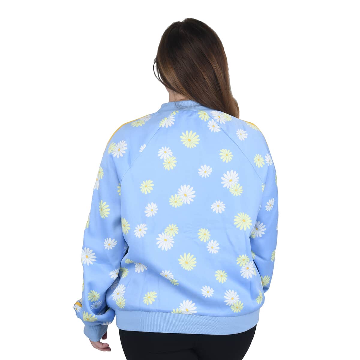 JUICY COUTURE Light Blue Daisy Print Zip-up Jacket - XS image number 1