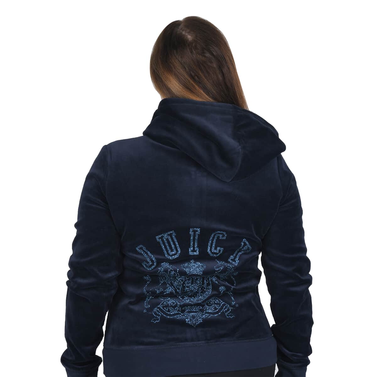 JUICY COUTURE Navy Zip-up Jacket - L image number 1