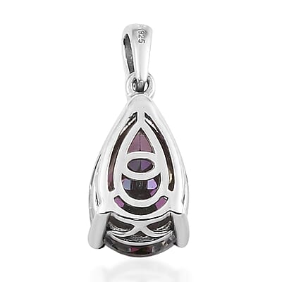 Northern Lights Mystic Topaz Pendant in Platinum Over Sterling Silver 3.70 ctw