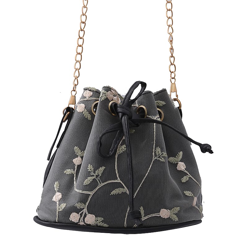 Royal Siamese Faux Leather Bucket Bag
