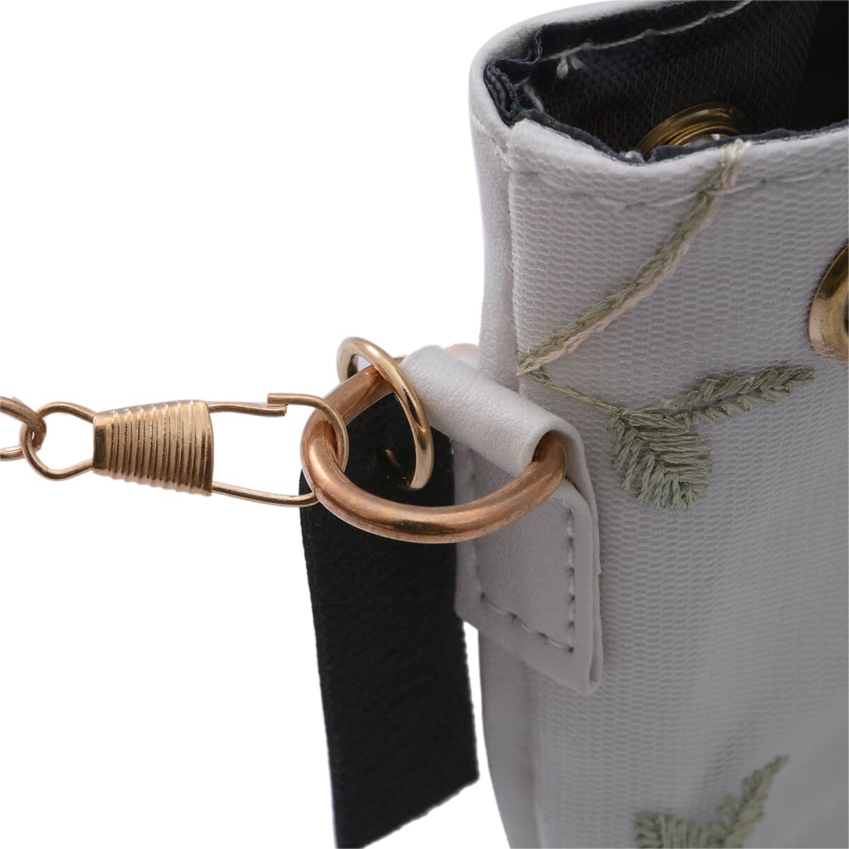 ROYAL SIAMESE White Color Faux Leather Bucket Bag image number 3