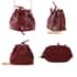 Royal Siamese Wine Color Faux Leather Bucket Bag image number 1