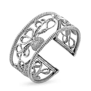 Bali Legacy Sterling Silver Octopus Cuff Bracelet (7.50 In) 34.70 Grams