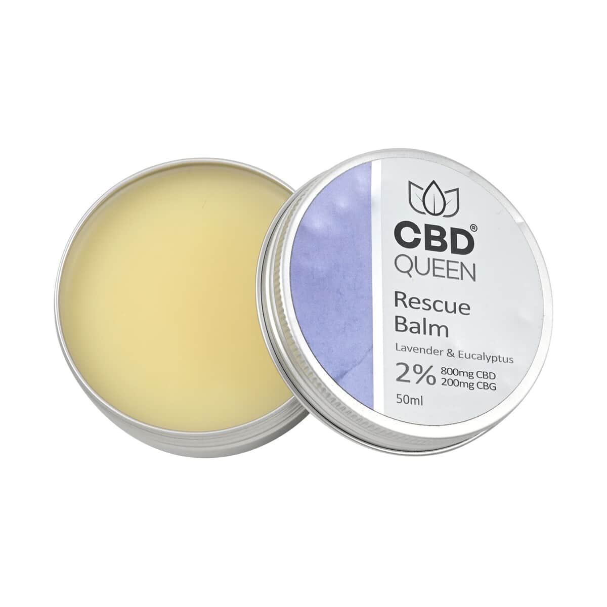 CBD Queen 800mg CBD Lavender & Eucalyptus Rescue Balm (Ships in 6-10 Days) image number 5