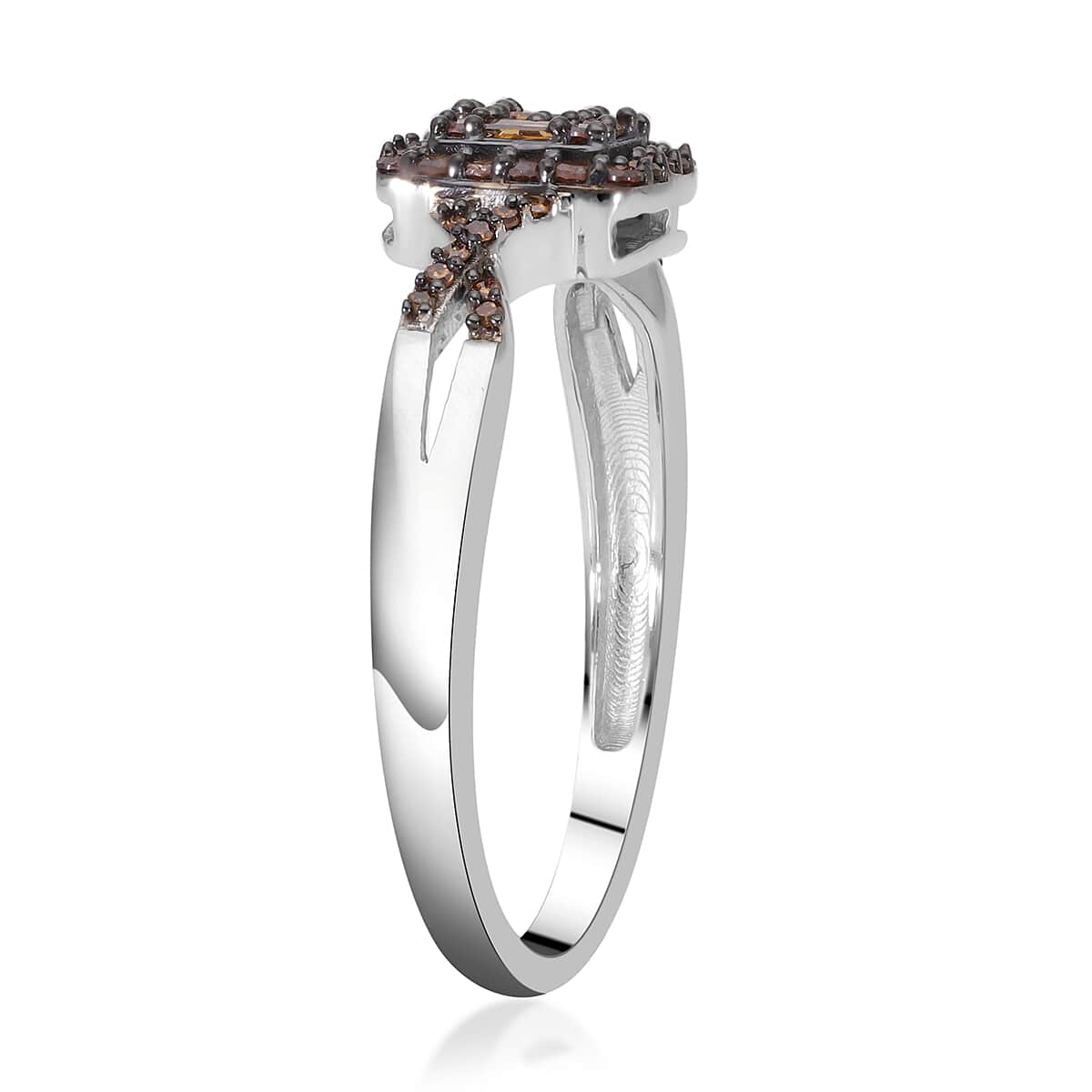 red-diamond-split-shank-ring-in-rhodium-and-platinum-over-sterling-silver-size-5.0-0.33-ctw image number 3