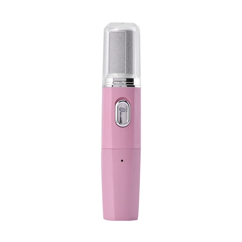 Beautech 4-in-1 Pink Electric Nail Filer & Foot Care Set with Velvet Storage Bag