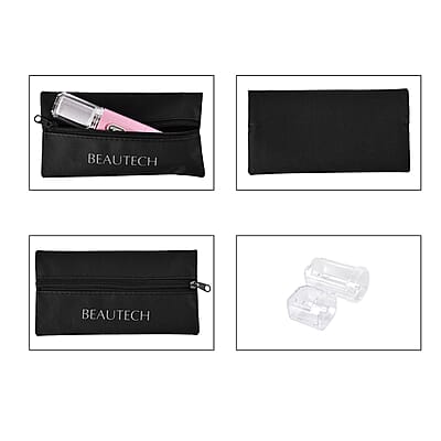 Beautech 4-in-1 Pink Electric Nail Filer & Foot Care Set with Velvet Storage Bag