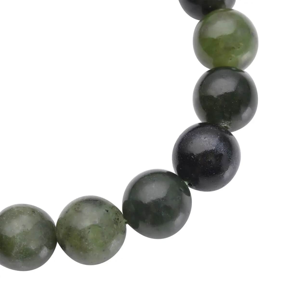 Canadian Jade 166.50 ctw Bracelet, Beaded Stretch Bracelet, Jade Beads Bracelet image number 5