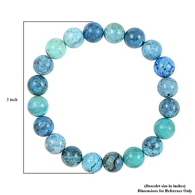 Chrysocolla 7-9mm Beaded Stretch Bracelet 96.50 ctw