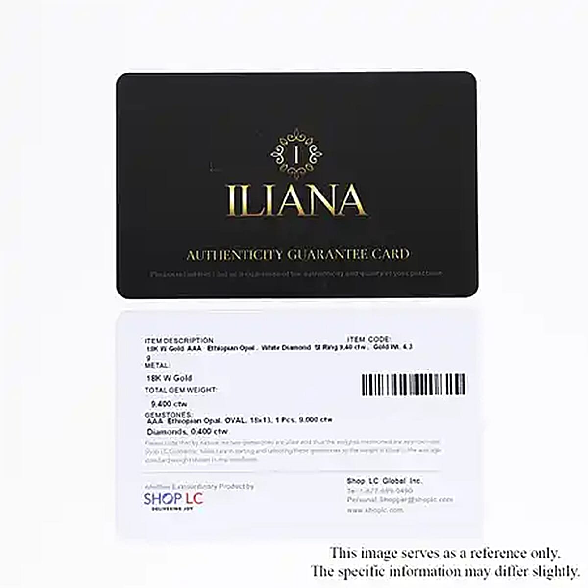 Certified & Appraised Iliana 18K White Gold AAA Ethiopian Welo Opal and G-H SI Diamond Ring (Size 6.0) 4.30 Grams 9.40 ctw