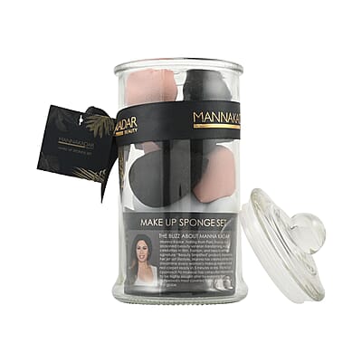 Closeout Manna Kadar Beauty 10pc Makeup Sponge Set with Free Closeout Lique 2 Piece Makeup Set (Liquid Lip & Effect)