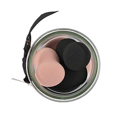 Closeout Manna Kadar Beauty 10pc Makeup Sponge Set with Free Closeout Lique 2 Piece Makeup Set (Liquid Lip & Effect)