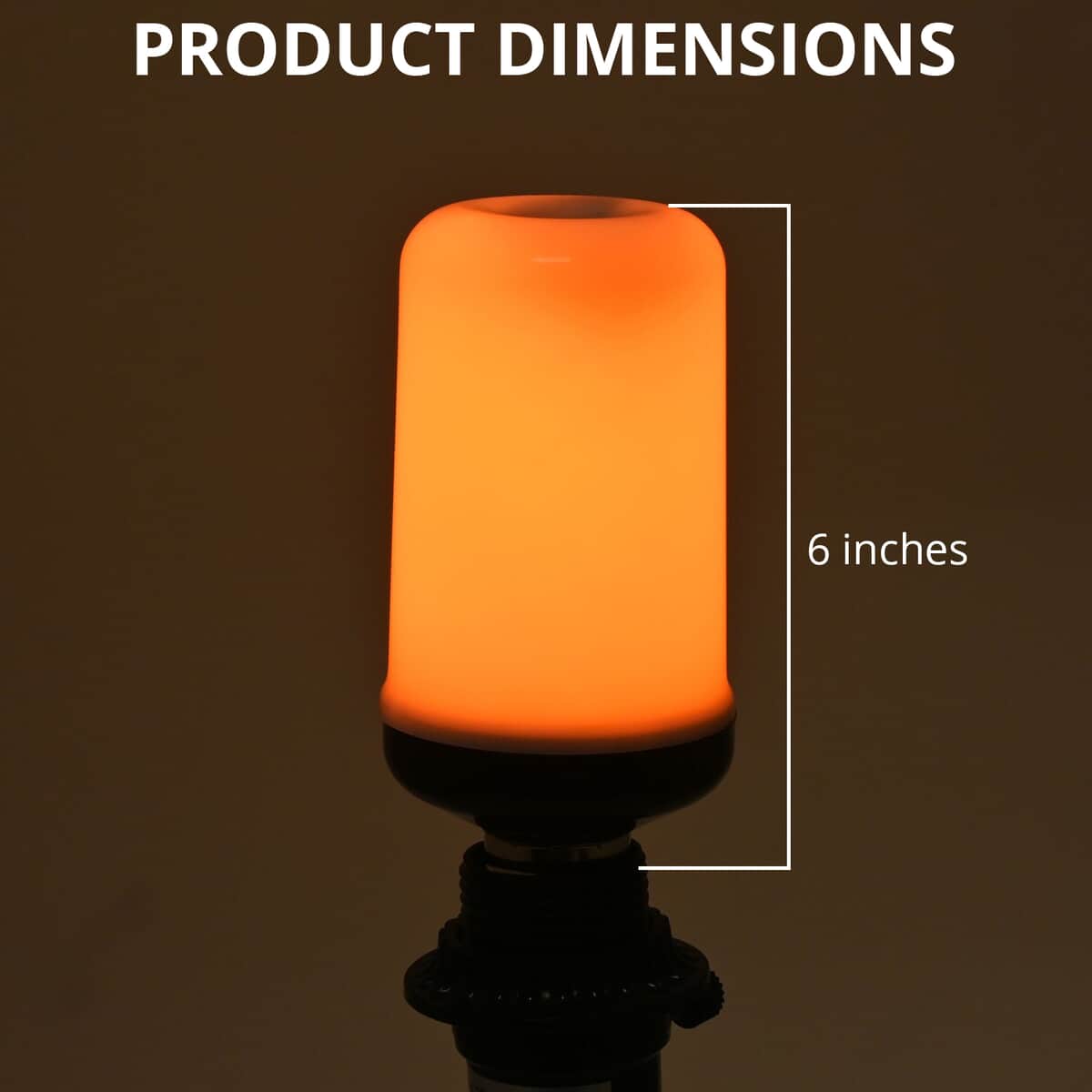 Omicoo 4pcs LED Flame Bulbs -Orange image number 4