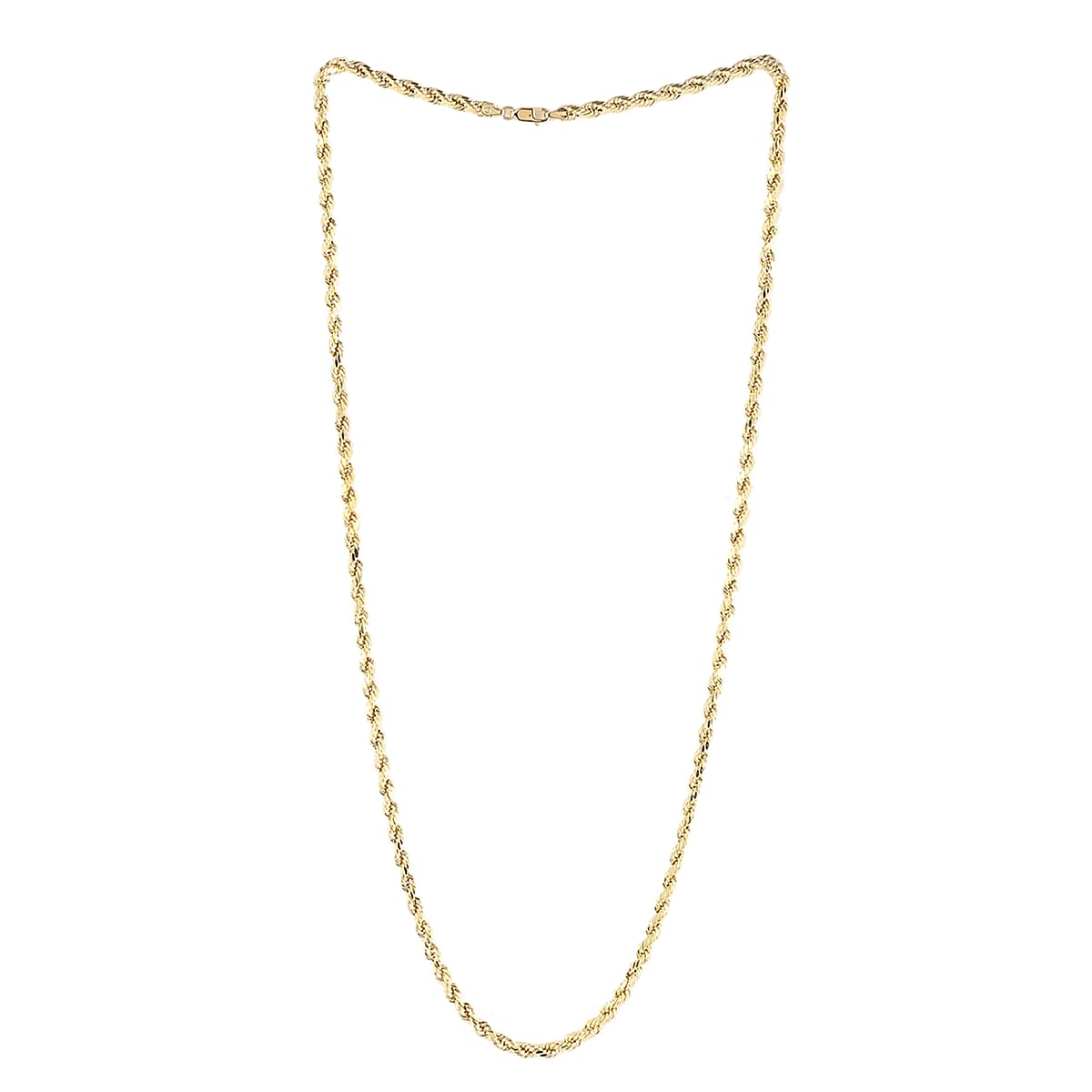 New York Closeout 14K Yellow Gold 5.5mm Rope Chain Necklace 24 Inches 13.6 Grams image number 1