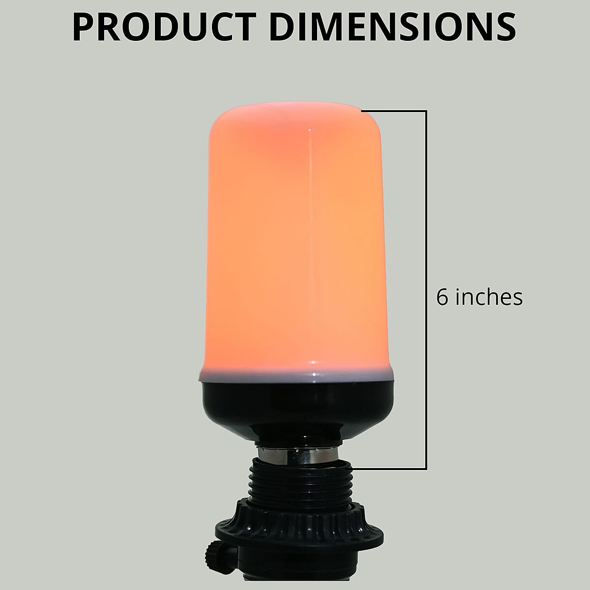 Omicoo 4pcs LED Flame Bulbs - Light Orange image number 4