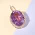 Certified & Appraised Iliana 18K Rose Gold AAA Patroke Kunzite and G-H SI Diamond Halo Pendant 4 Grams 23.60 ctw image number 1
