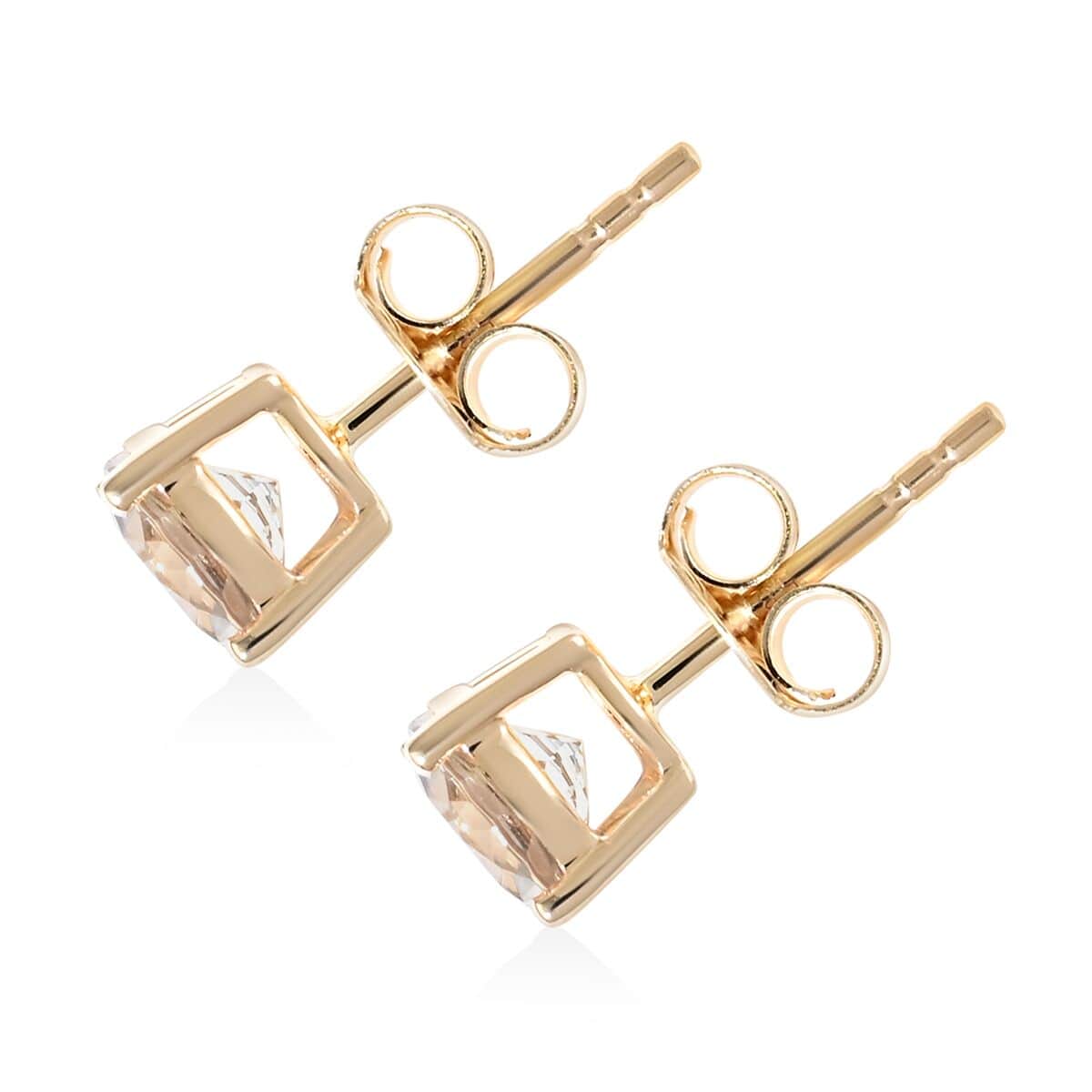 Certified Luxoro 14K Yellow Gold AAA Turkizite Stud Earrings 1.85 ctw image number 3